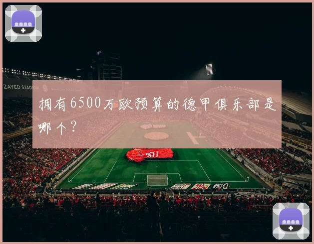 拥有6500万欧预算的德甲俱乐部是哪个？